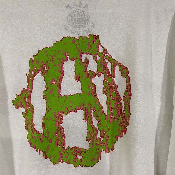 ASAP Worldwide Skull Logo White T Shirt A$AP Mob Size XXL Asap Ferg Asap Rocky - Picture 9 of 10